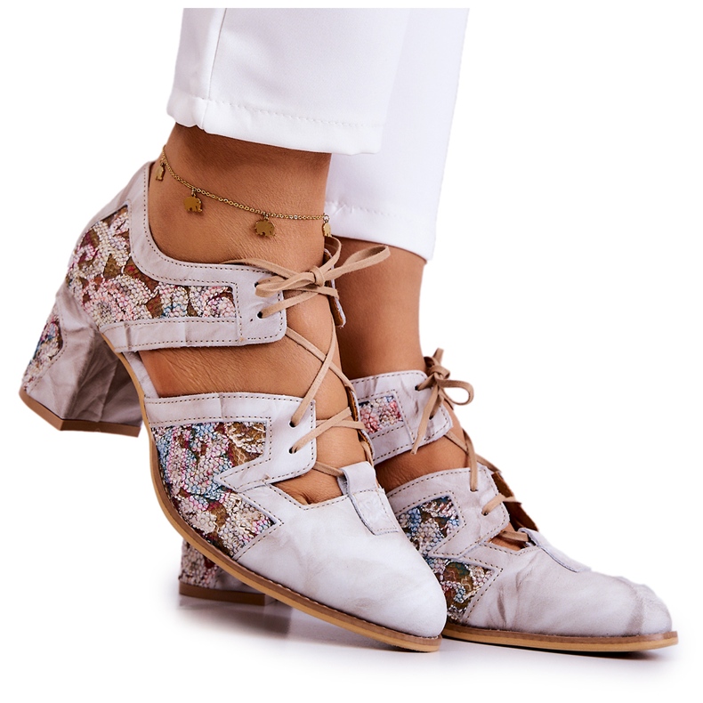 Naisten nahkasaappaat Maciejka 05328-04 beige