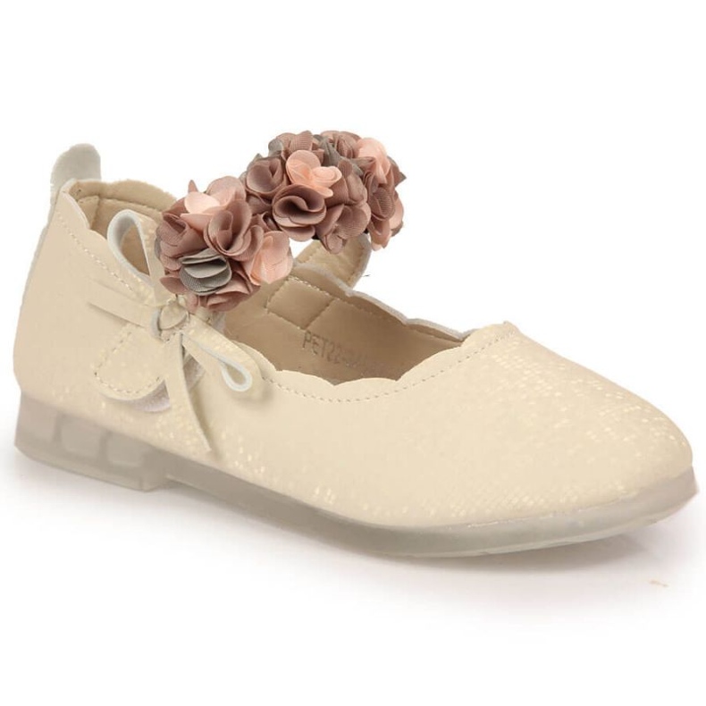 Velcro ballerinat kukilla Vinceza Jr JAN99A beige