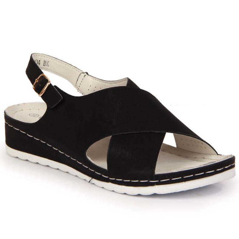 Black Wedge Sandaalit Vinceza W JAN106A musta