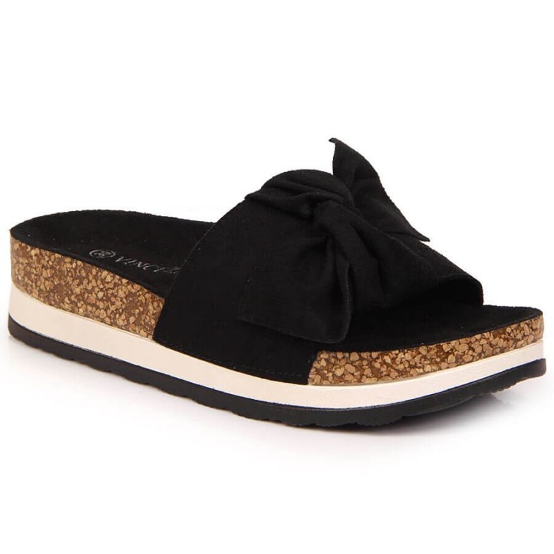 Mustat tossut Vinceza W JAN112A alustajousella