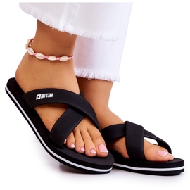 Naisten vaahtomuovitossut Big Star JJ274A338 Musta