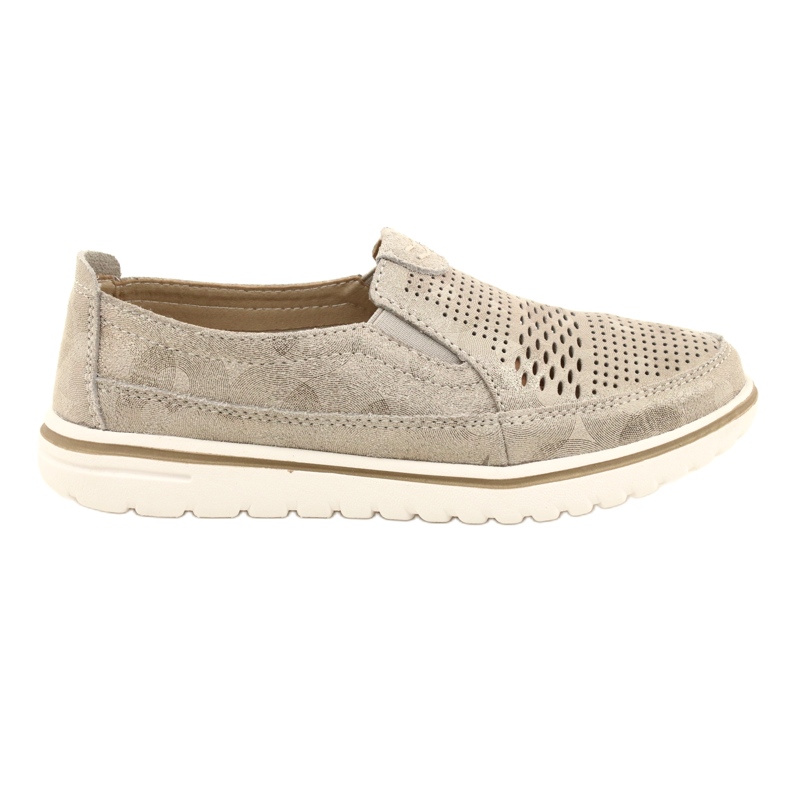 Mukavat urheilukengät Jezzi-tasolla 20PB08-1653 beige kultainen