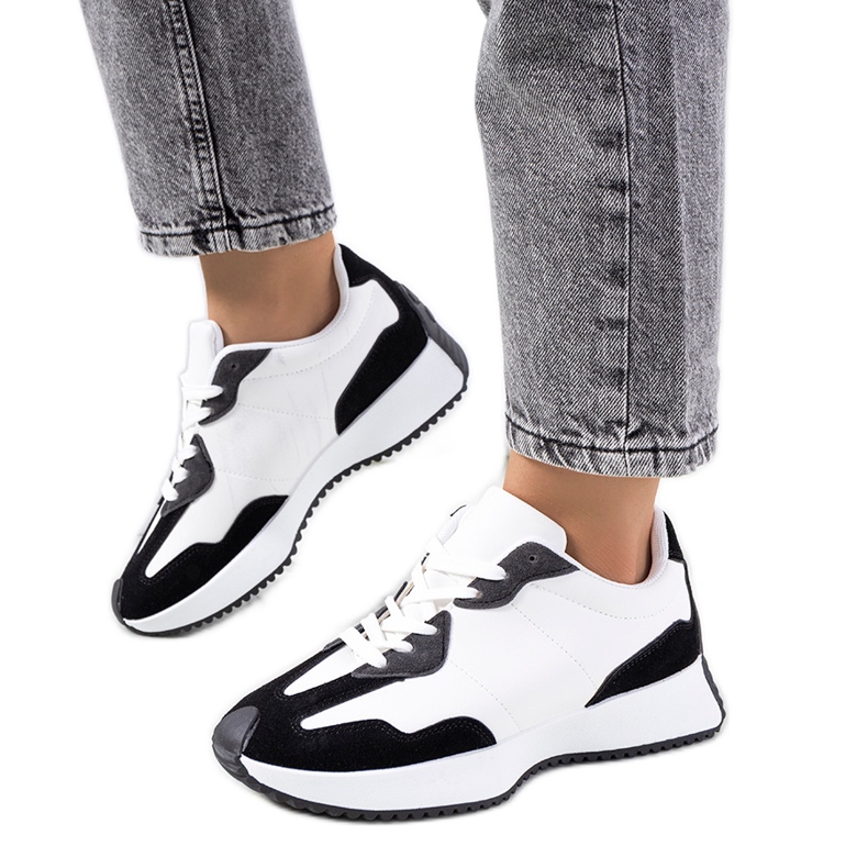 Cohen naisten mustat tennarit valkoinen