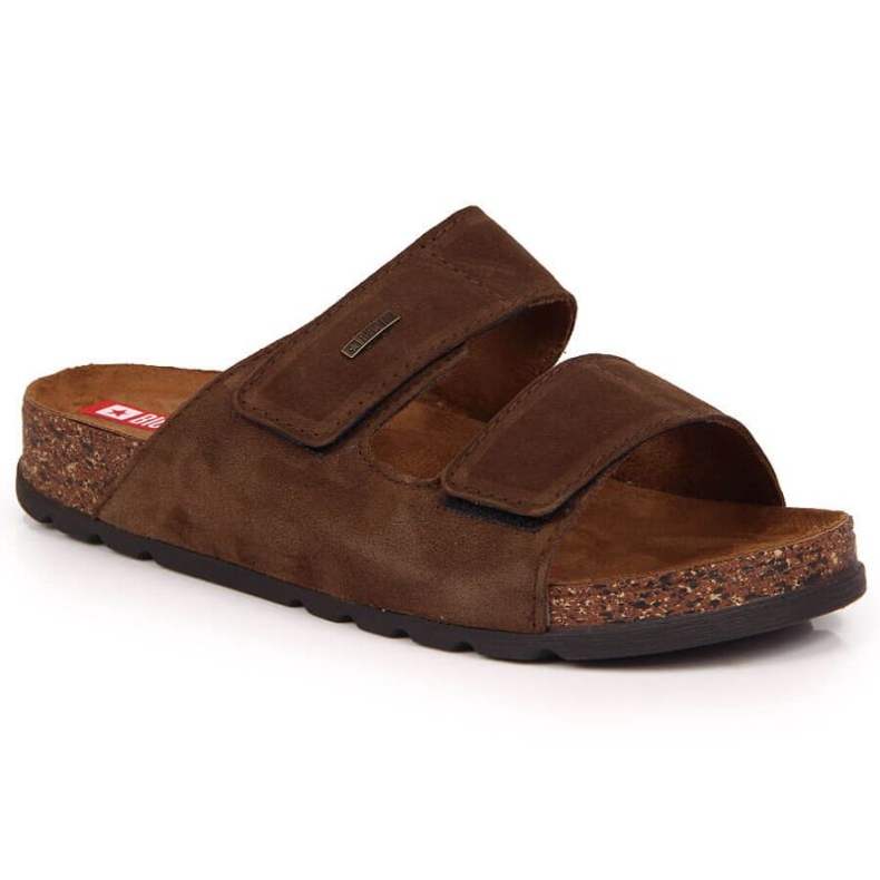 Velcro nahka Big Star M JJ176002 ruskea