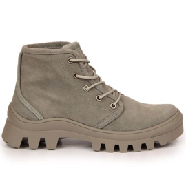 Harmaa Filippo W PAW325B nahkaiset tennarit