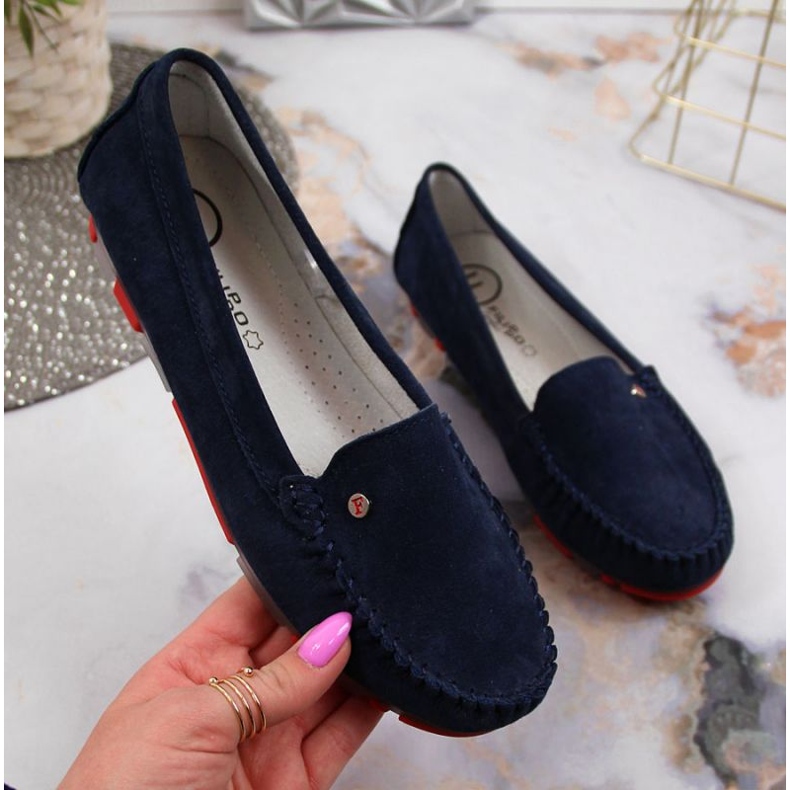 Mokkanahkaiset loaferit Filippo W PAW201D laivastonsininen