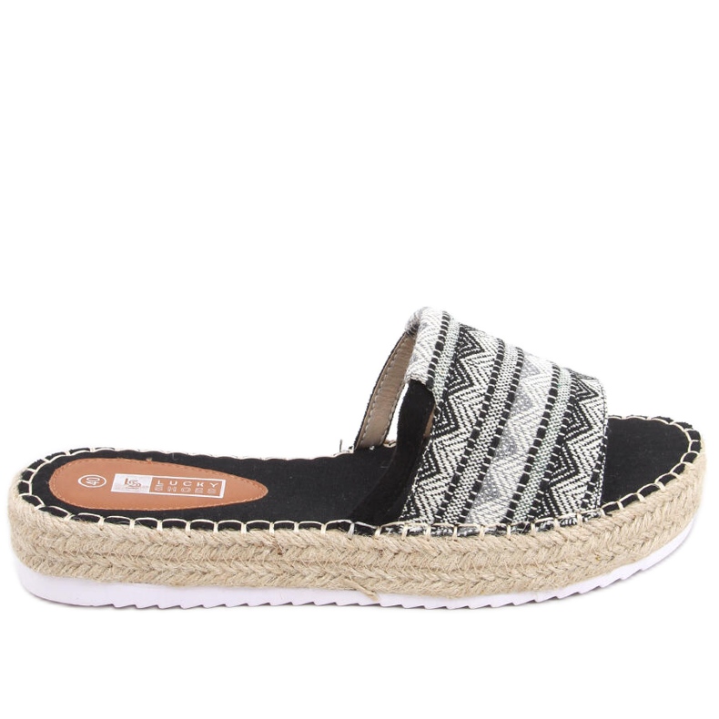 PA1 Naisten espadrillit Nour Black musta