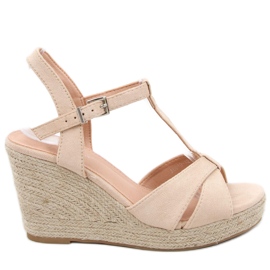 Espadrillesandaalit Basam Beige -kiilalla