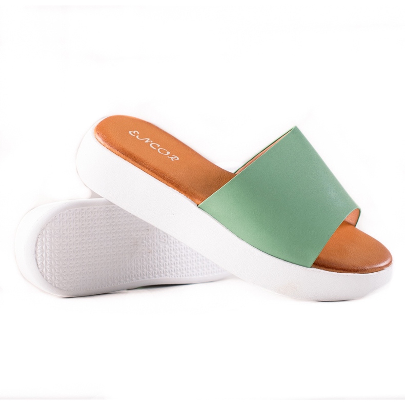 Encor Lavalla vihreät varvastossut