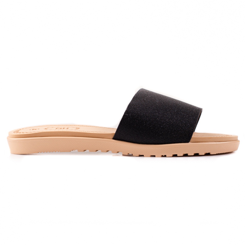 TRENDI Glitterit tossut musta