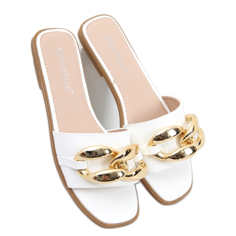 Tossut ketjulla Dalia White valkoinen