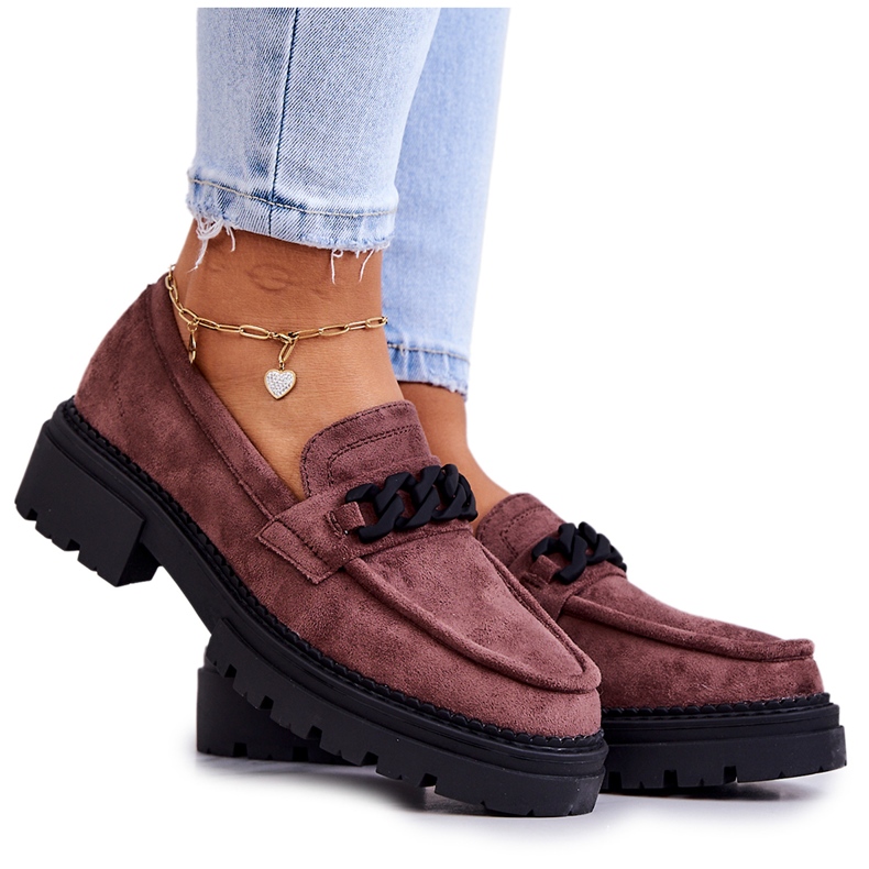 La.Fi Loafers Suede Brown Sapphira ruskea