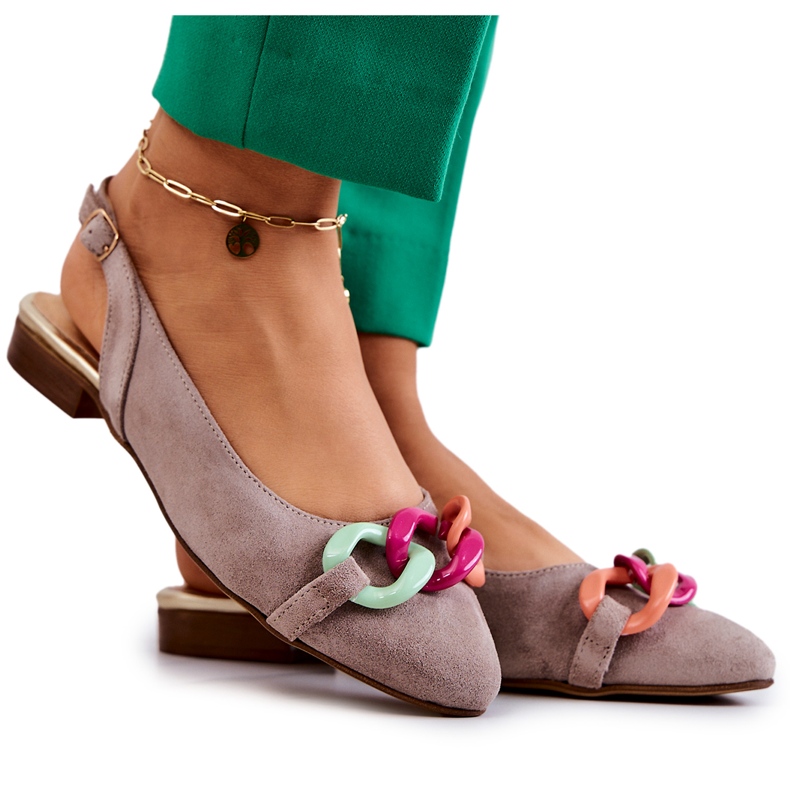 Lewski Shoes Mokkabalerinat ketjulla Lewski-kengät 3125 beige