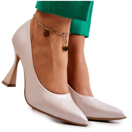 Lewski Shoes Muodikkaat nahkapumput Lewski-kengät 3181 beige