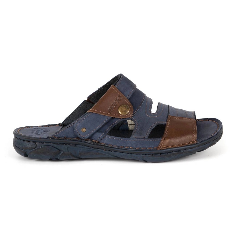 Olivier Miesten nahkaiset tossut 460MP laivastonsininen