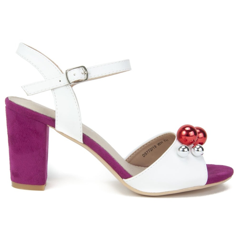 Filippo DS772 / 19 Wh Fh valkoiset sandaalit valkoinen vaaleanpunainen