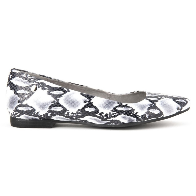 Filippo kengät 00873-62 / 00-5 Snake Black and White valkoinen harmaa