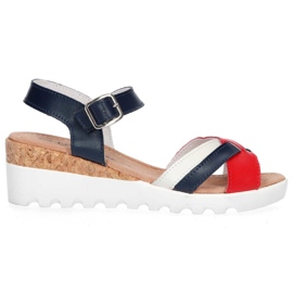 Filippo DS1273 / 20 Nv Rd Navy Red sandaalit valkoinen punainen tummansininen