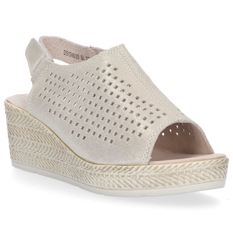 Filippo DS1249 / 20 Si hopeasandaalit beige harmaa