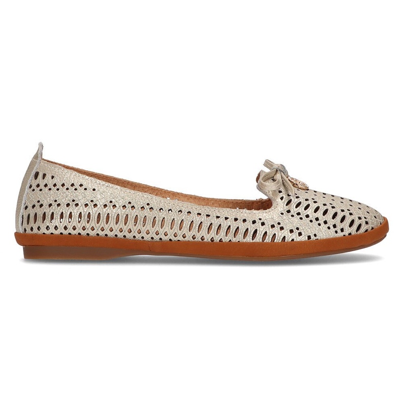 Nahkainen harjakattoiset herrat Filippo DP2034 / 21 Go golden kultainen