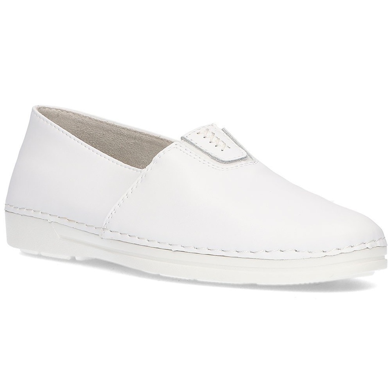 Nahkaiset slip-on kengät Filippo DP2134 / 21 Wh valkoinen