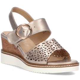 Sandaalit kiilassa Filippo DS2077 / 21 Go golden kultainen