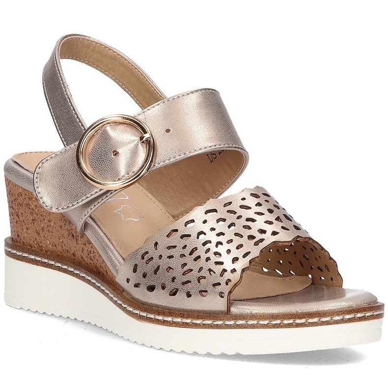 Sandaalit kiilassa Filippo DS2077 / 21 Go golden kultainen