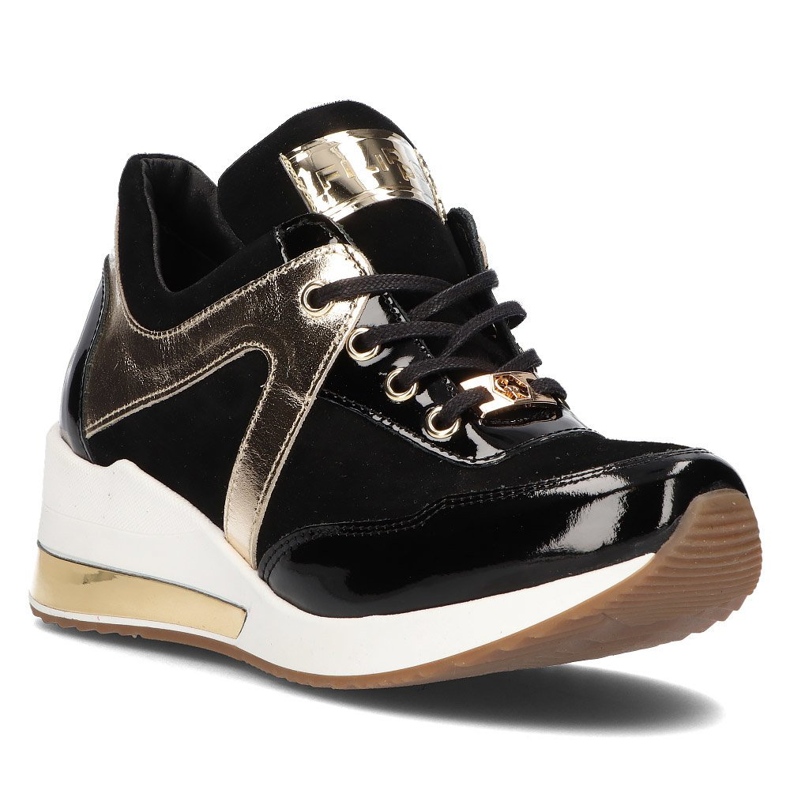 Nahkaiset lenkkarit Filippo 086 mustat