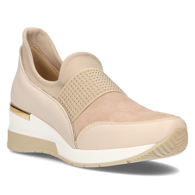 Nahkaiset lenkkarit Filippo 089 beige