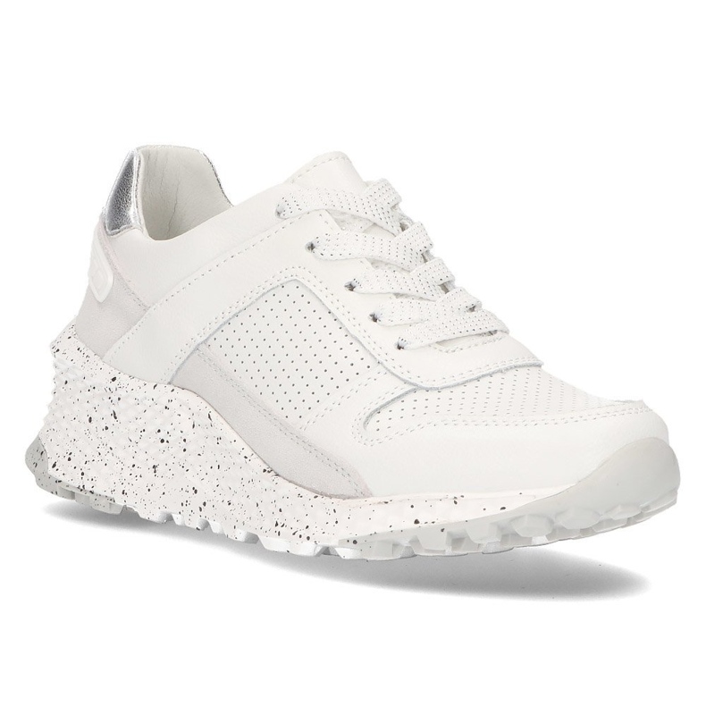 Nahkalenkkarit Filippo DP2008 / 21 Wh valkoinen