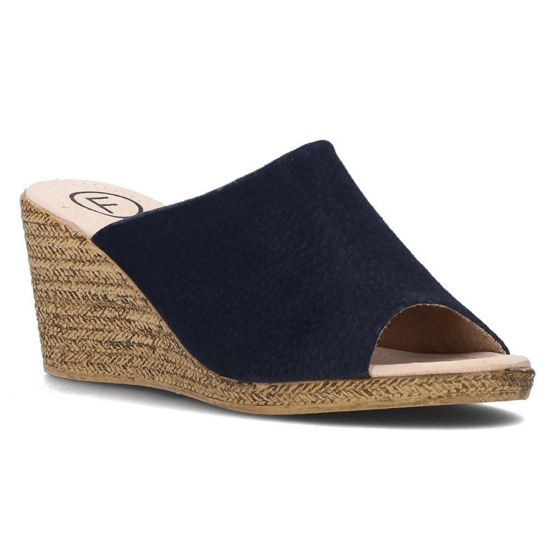 Nahkaiset tossut Filippo DK2143 / 21 Nv laivastonsininen