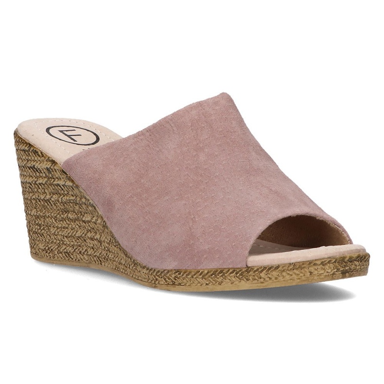 Nahkaiset tossut Filippo DK2143 / 21 Sd kanerva-beige monivärinen vaaleanpunainen