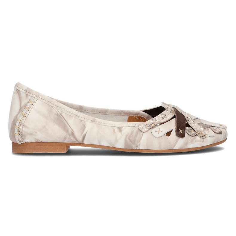 Nahkaballerinat Filippo 01358 beige
