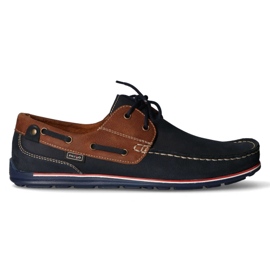 Loafers Filippo 1774 K Granat + Ruskea nubukki tummansininen