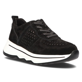 Filippo Nahkaiset lenkkarit DP3171 / 21 Bk mustat