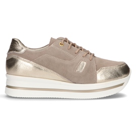 Nahkaiset lenkkarit Filippo DP3407 / 21 Beige