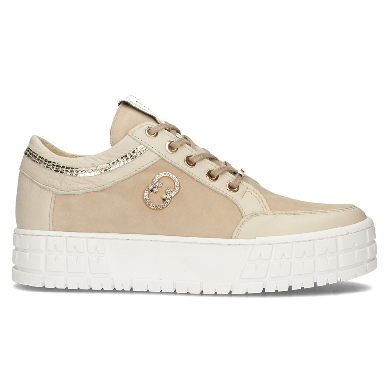 Nahkaiset lenkkarit Filippo 149 beige