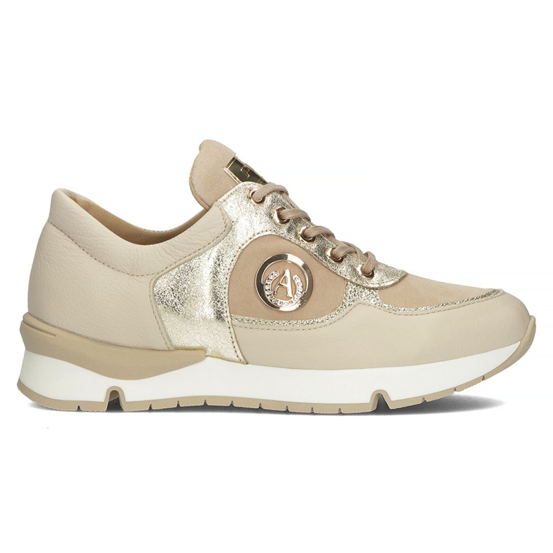 Nahkaiset lenkkarit Filippo 141 beige