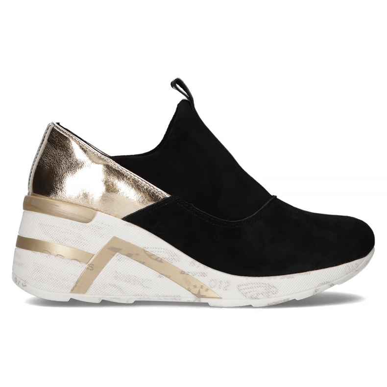 Nahkalenkkarit Filippo DP3652 / 22 Bk mustat kultainen