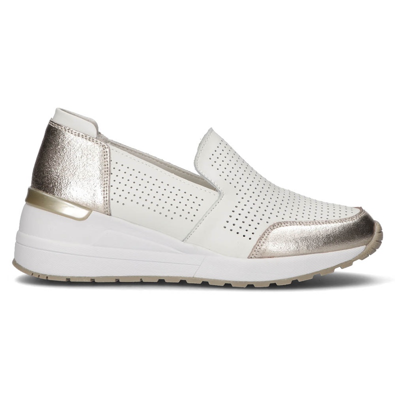 Nahkakengät Filippo DP3537 / 22 Wh valkoinen hopea