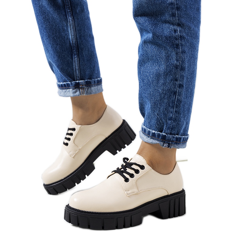 Mahsa beige naisten kengät