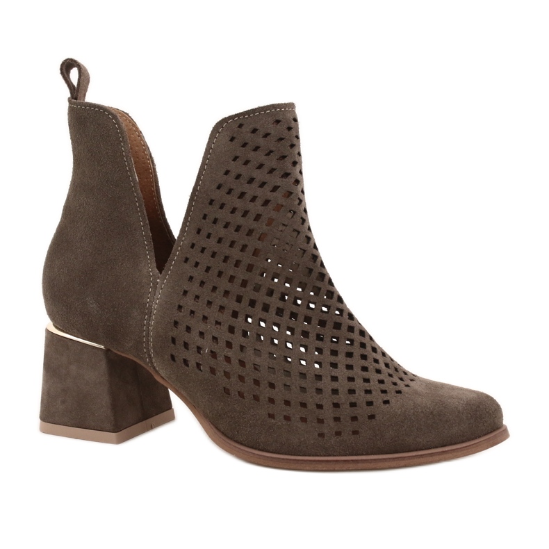Suede Openwork Boots Lewski Shoes 3165 maaveluuri monivärinen