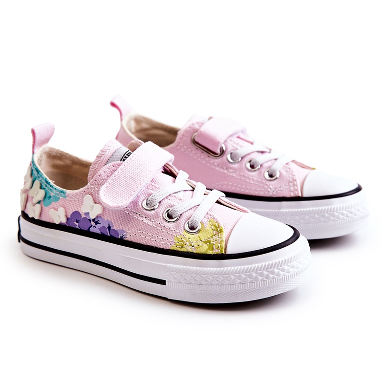 PA1 Lasten tennarit Kangasprintti Pink Buster vaaleanpunainen