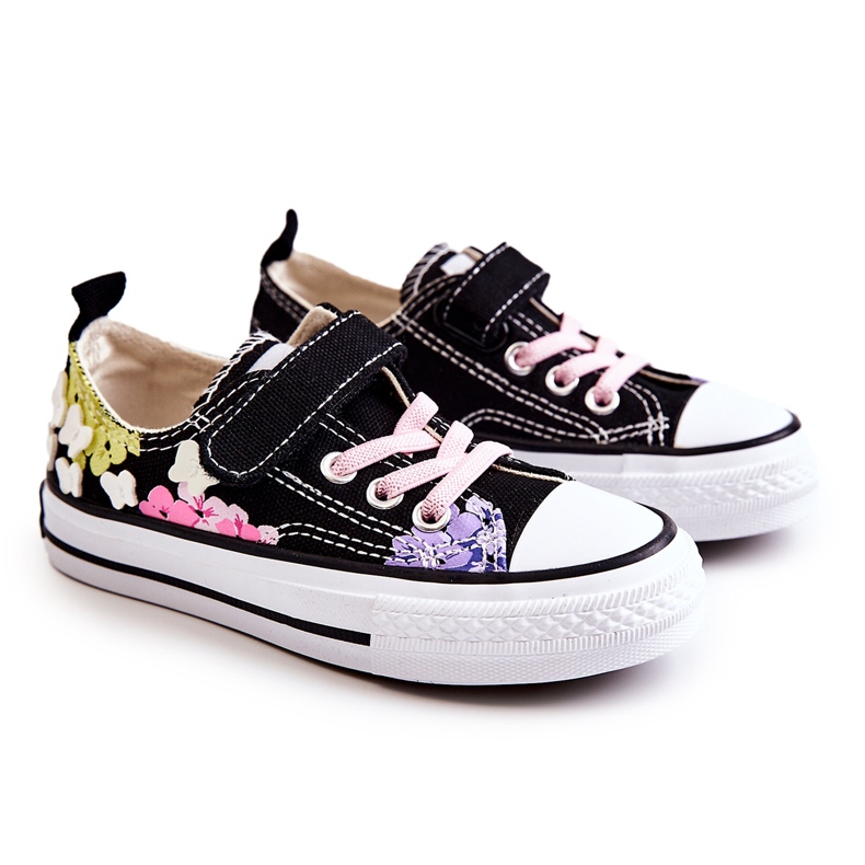 PA1 Lasten tennarit Kangasprintti Black Buster musta