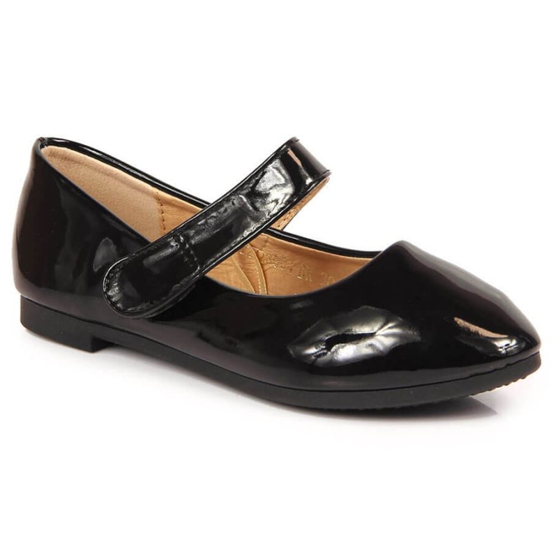 Tarranauhalla mustaksi lakatut ballerinat Jr Potocki