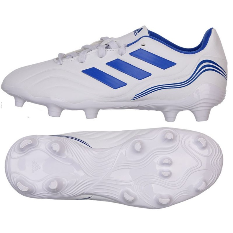 Adidas Copa Sense.3 Fg Jr GW7411 jalkapallokengät valkoinen valkoinen