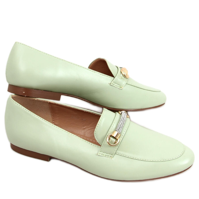 Naisten Gessa Green -loaferit vihreä