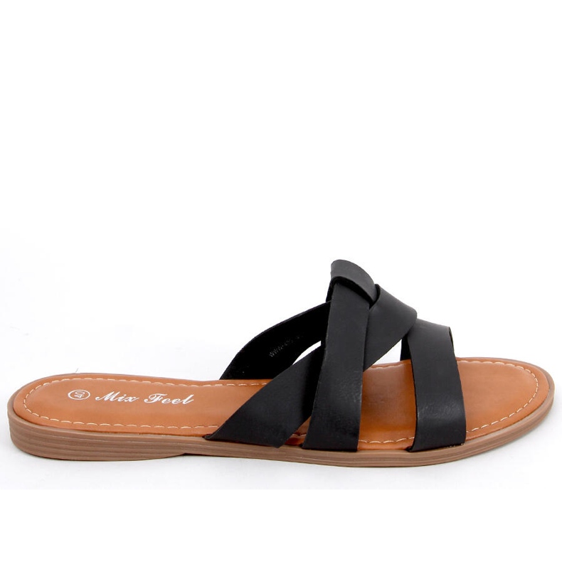 Naisten Cross Tossut Poppy Black musta