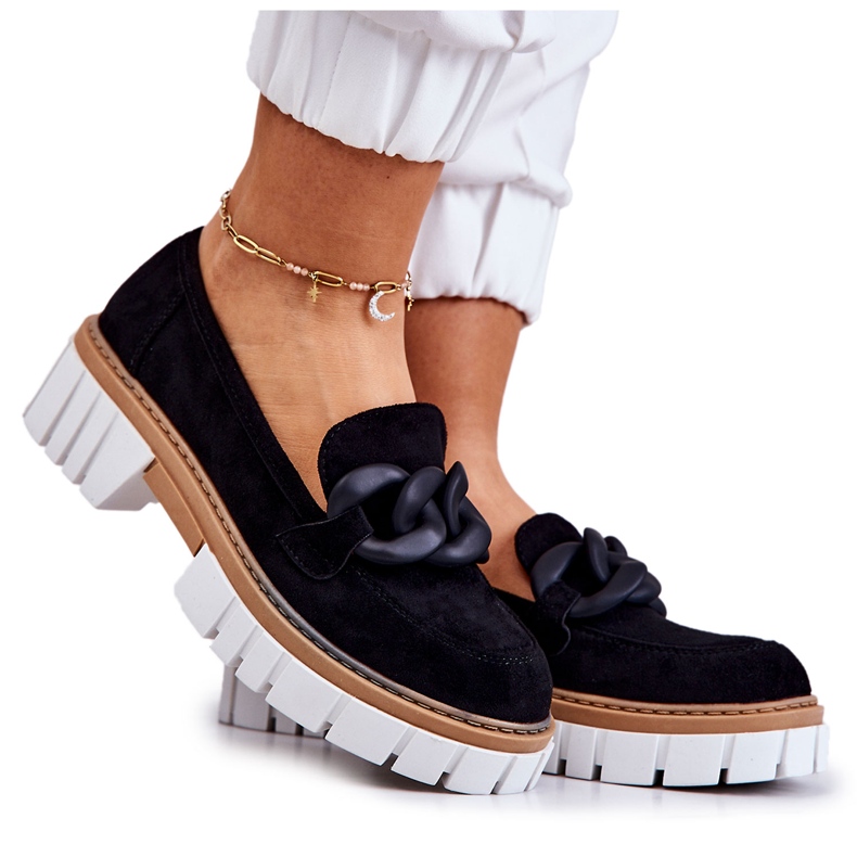 PS1 Mokkahousut mustalla Talisa-koristeella