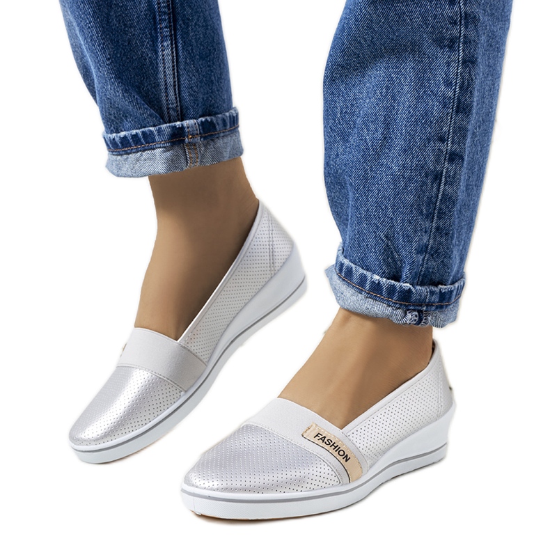 Hopeiset kiilalenkkarit Klink hopea